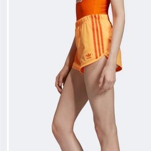 Adidas Bright Orange Sports Shorts